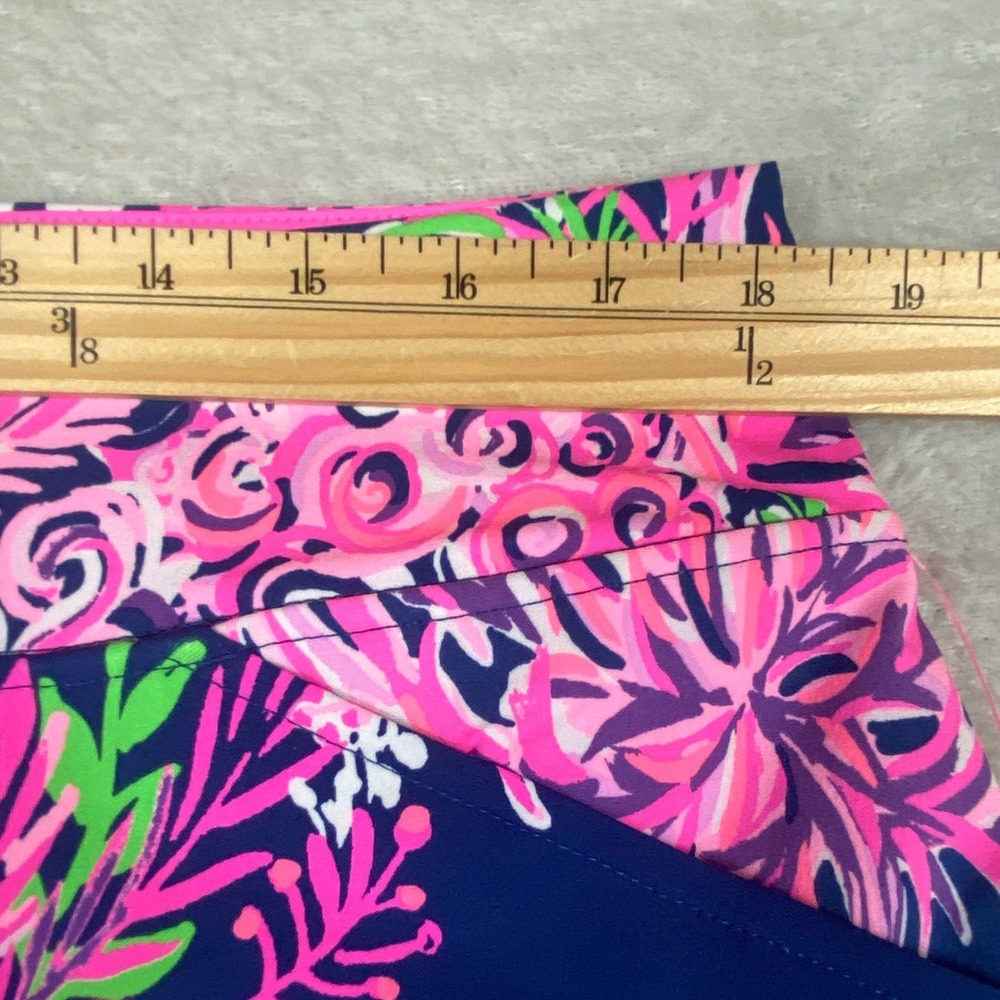 Lilly Pulitzer Luxletic Monica Skort Skirt Women 16 Navy Ruffle Your Feathers - Picture 7 of 10